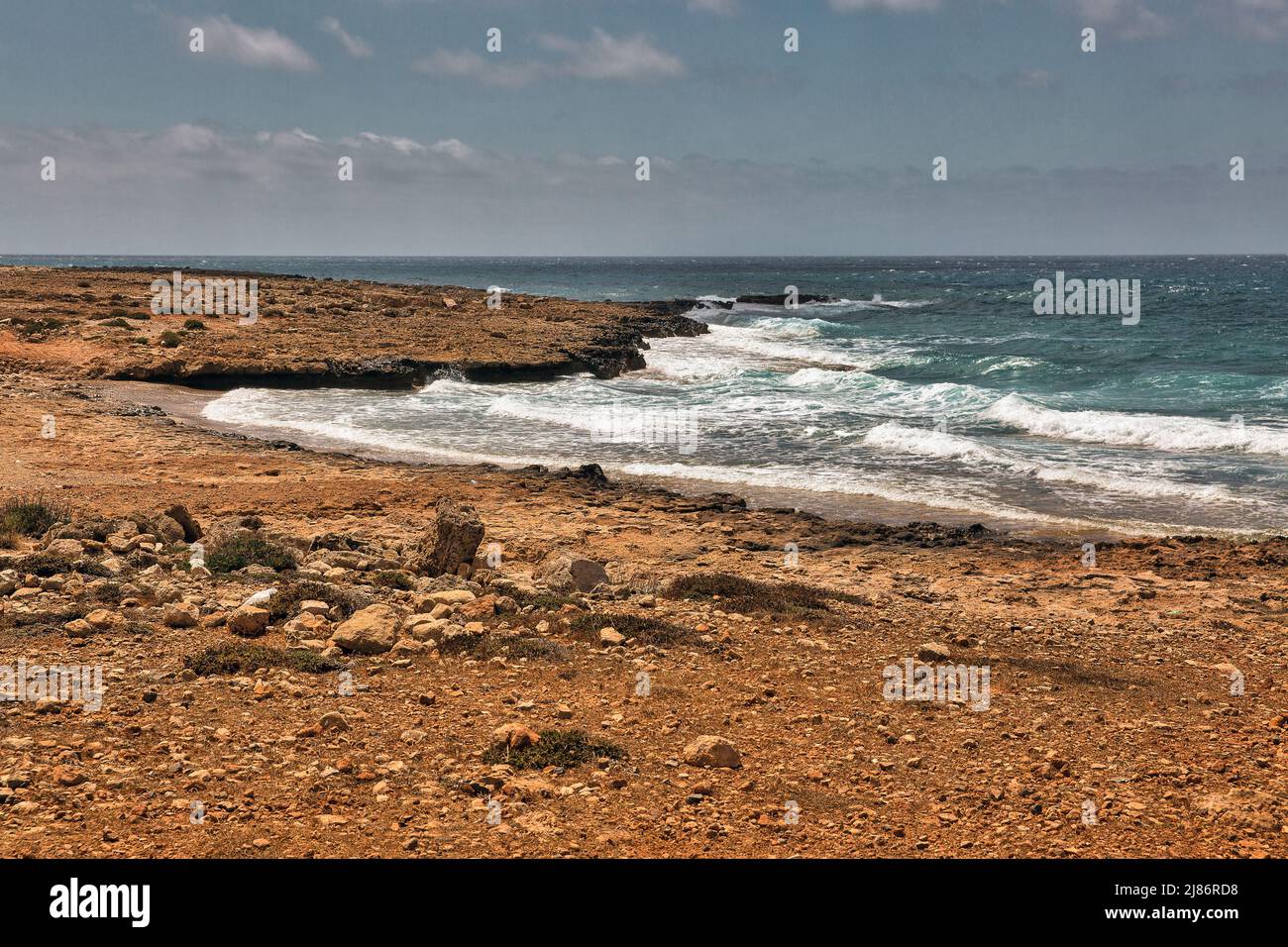 Ayia Napa station balnéaire rocheuse de bord de mer, Chypre. Banque D'Images