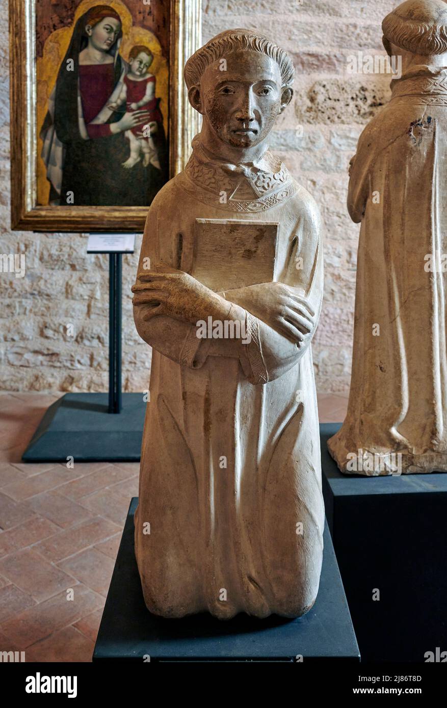 S. Giacomo - marmo - Maestro della cerchia di Arnolfo di Cambio - XIV secolo - Gubbio (PG),Italia, Museo Diocesano Banque D'Images