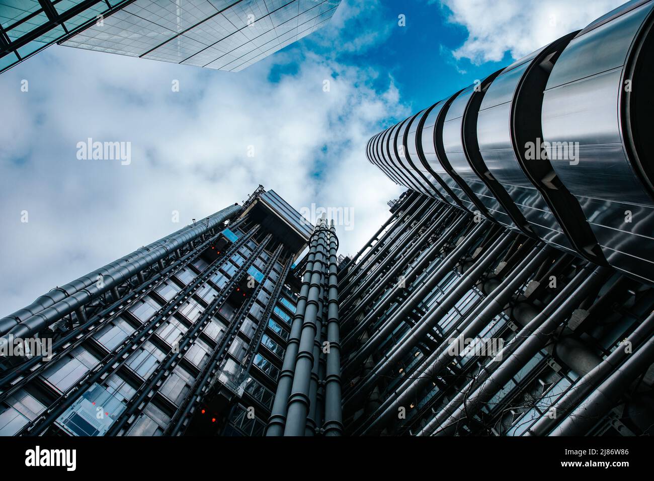 Jusqu'à la à la Lloyd's Building, Londres Banque D'Images