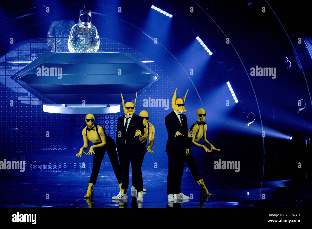 Turin, Italie. 13th mai 2022. 2022-05-13 13:57:26 TURIN - Alvan et Ahez de Norvège pendant la répétition de la finale du Concours Eurovision de chanson. ANP SANDER KING netherlands Out - belgium Out Credit: ANP/Alay Live News Banque D'Images