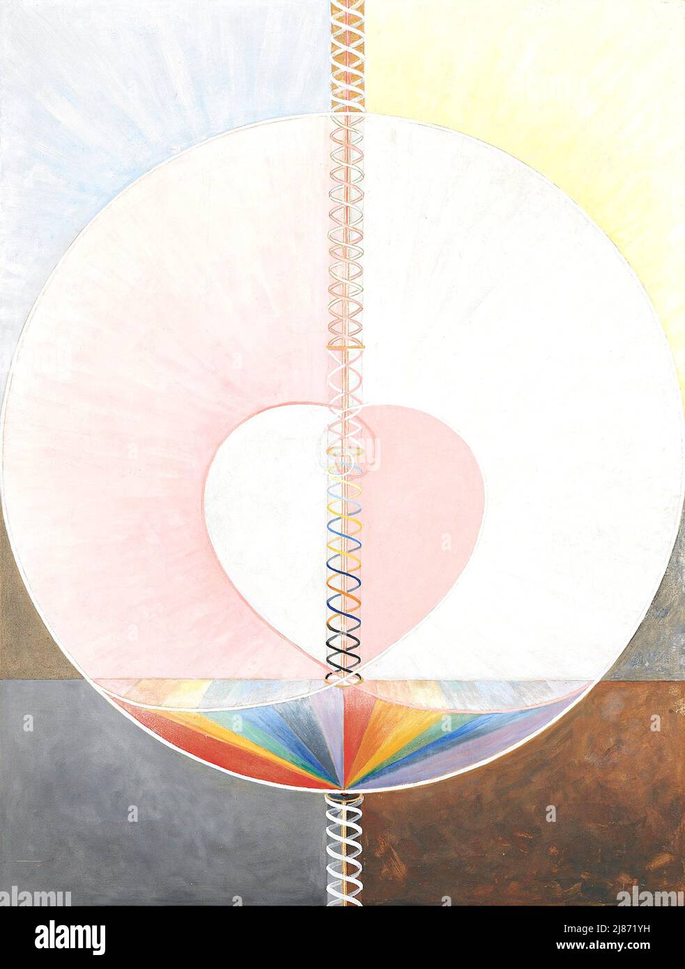 Hilma af Klint - Groupe IX,UW N° 25, The Dove, N° 1 - 1915 Banque D'Images