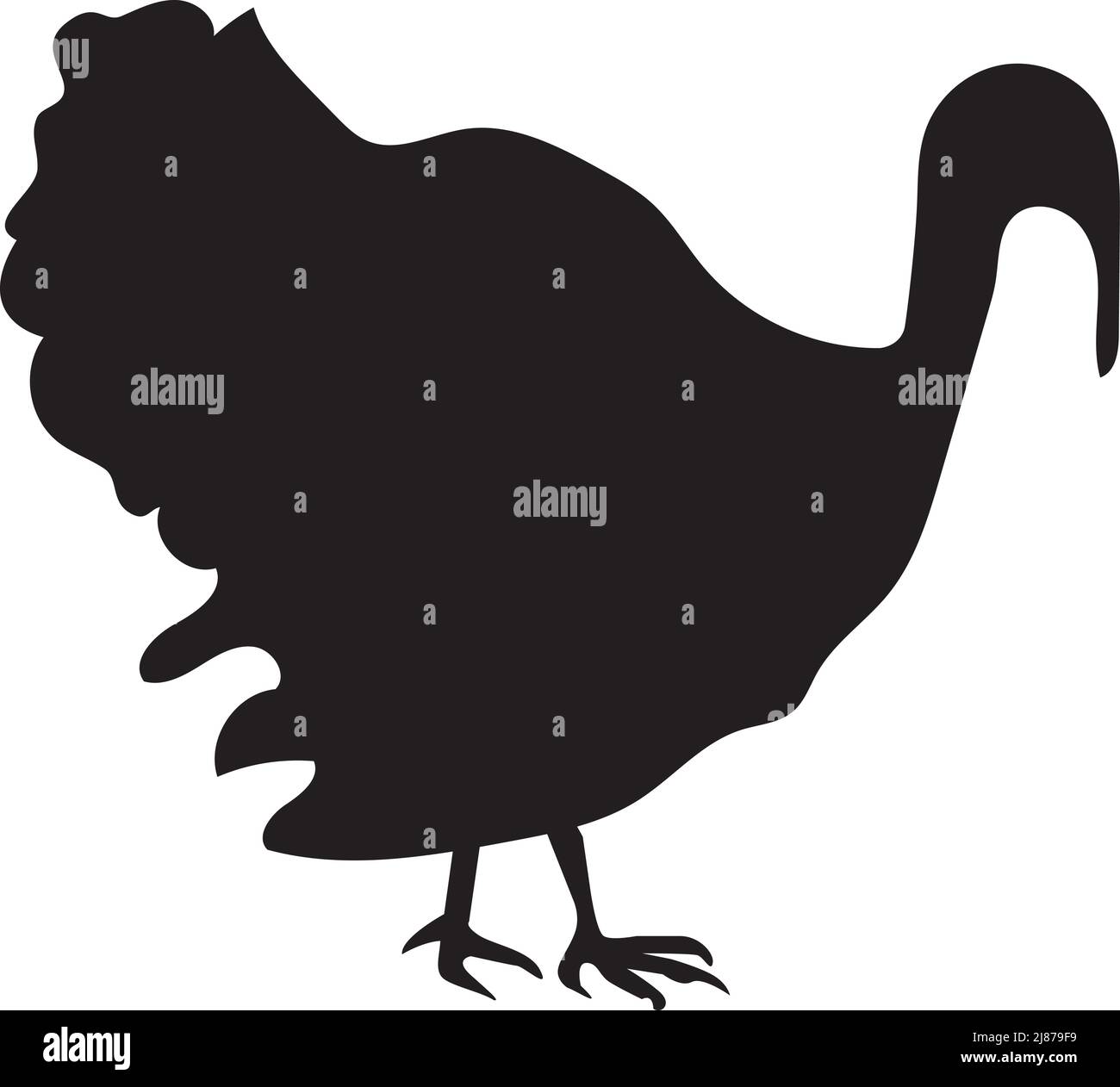 illustration vectorielle d'une turquie qui fait des ornières. Illustration de Vecteur