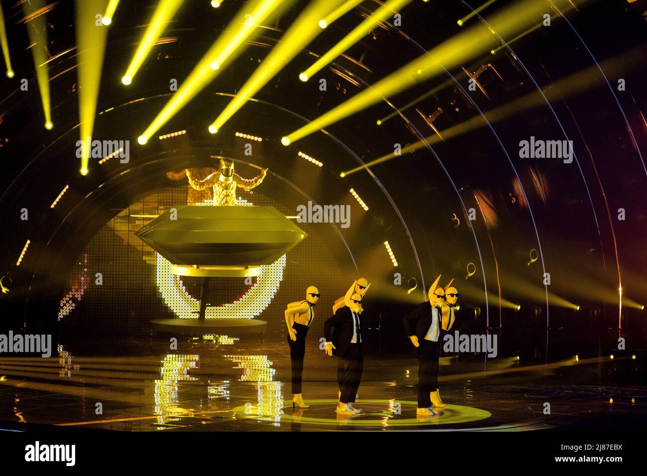 Turin, Italie. 13th mai 2022. 2022-05-13 13:57:49 TURIN - Alvan et Ahez de Norvège pendant la répétition de la finale du Concours Eurovision de chanson. ANP SANDER KING netherlands Out - belgium Out Credit: ANP/Alay Live News Banque D'Images