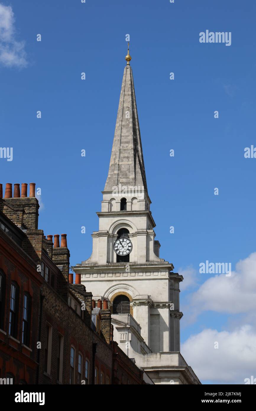 Christ Church à Spitalfields dans l'est de Londres Banque D'Images