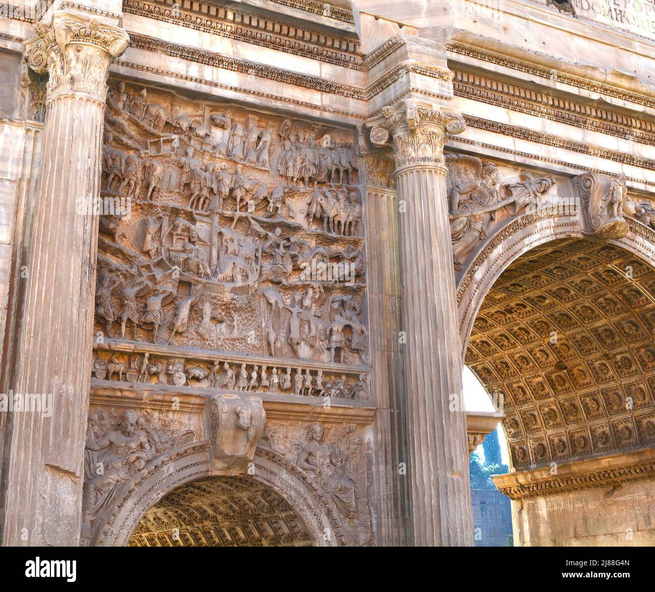 L'arche de Septimus Severous Banque D'Images