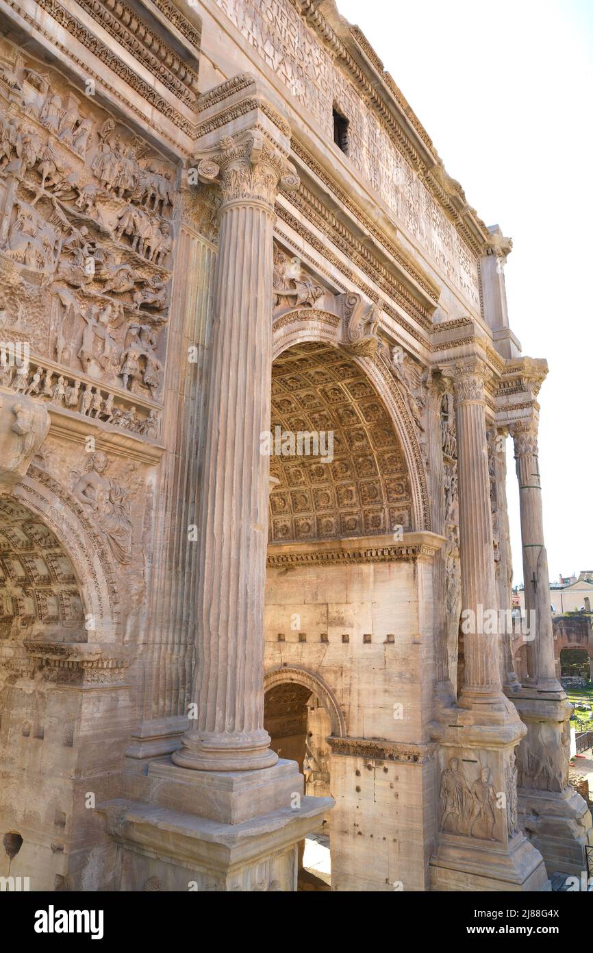 L'arche de Septimus Severous Banque D'Images