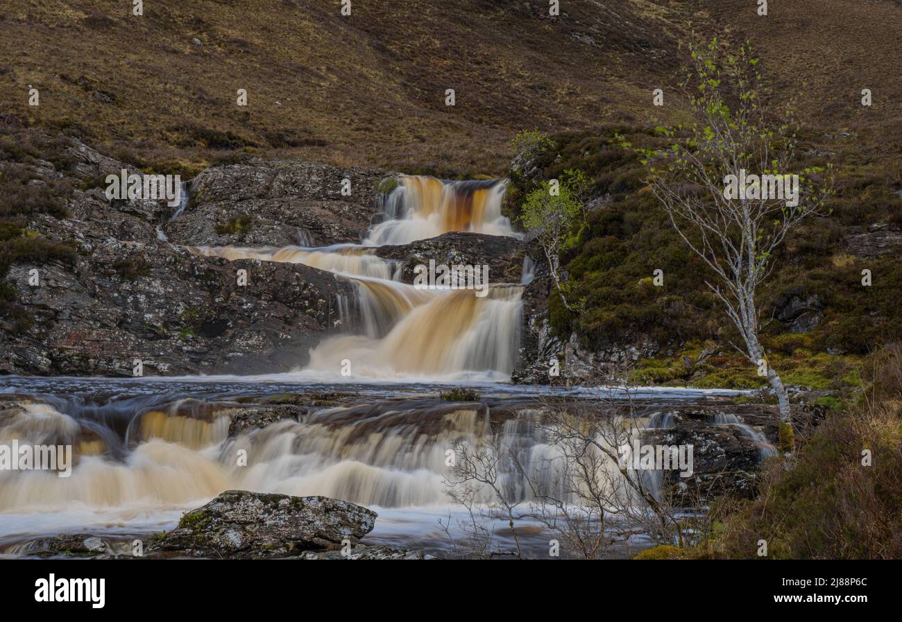 Dundonnell Falls Banque D'Images