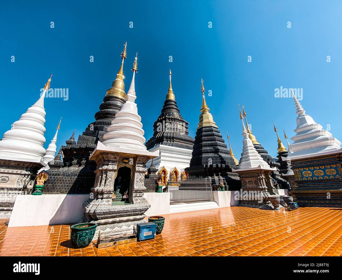Temple Wat Ban Den ou Wat Banden Complex dans le district de Mae Taeng, Chiang Mai, Thaïlande Banque D'Images
