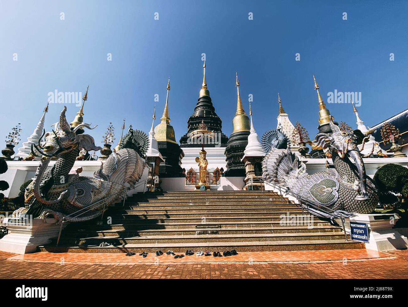 Temple Wat Ban Den ou Wat Banden Complex dans le district de Mae Taeng, Chiang Mai, Thaïlande Banque D'Images