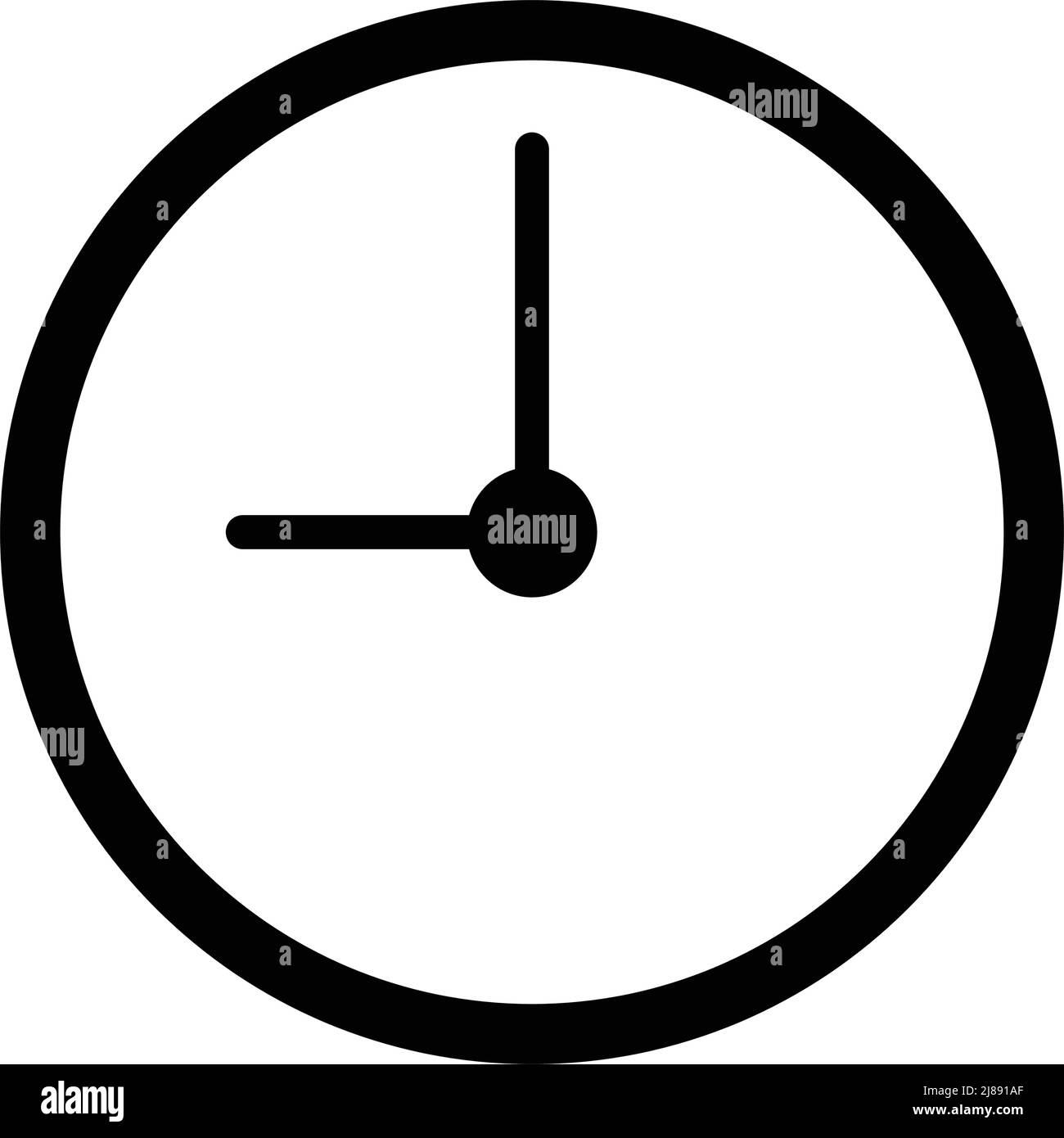 Icône horloge. Affichage de l'heure. Vecteur modifiable. Illustration de Vecteur