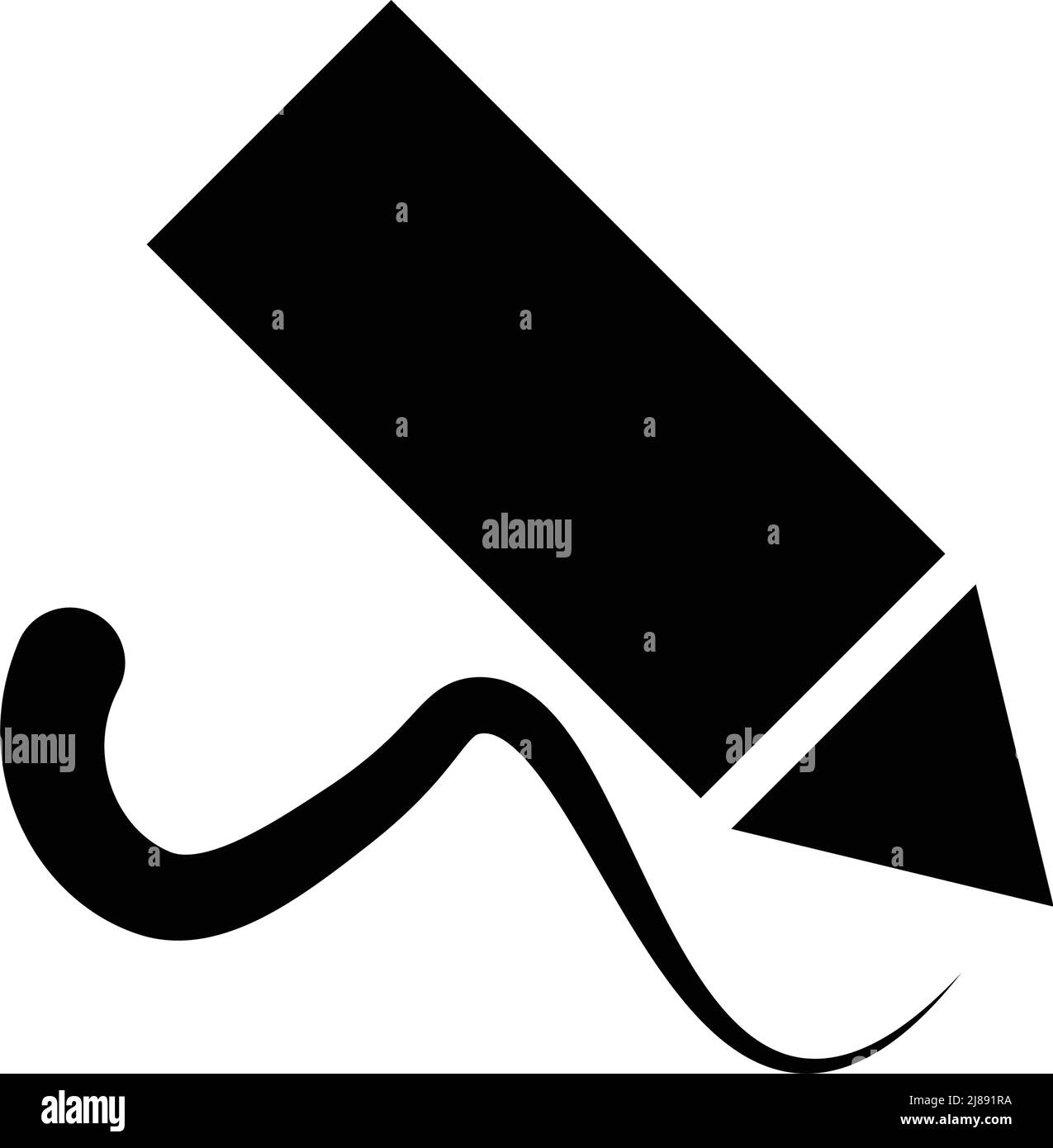 Plume représentant une icône de ligne silhouette. Vecteur modifiable. Illustration de Vecteur