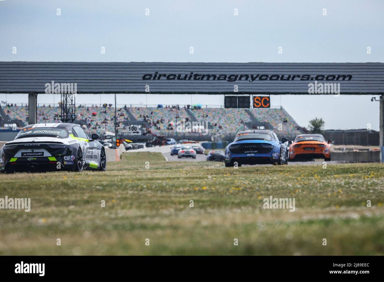 110 DE GROODT Stephane Edwin (bel), cours de Chazel technologie, coupe Alpine A110, action pendant la ronde 2nd de la coupe Alpine Europa 2022, du 13 au 15 mai sur le circuit de Nevers Magny-cours à Magny-cours, France - photo Marc de Mattia / DPPI Banque D'Images