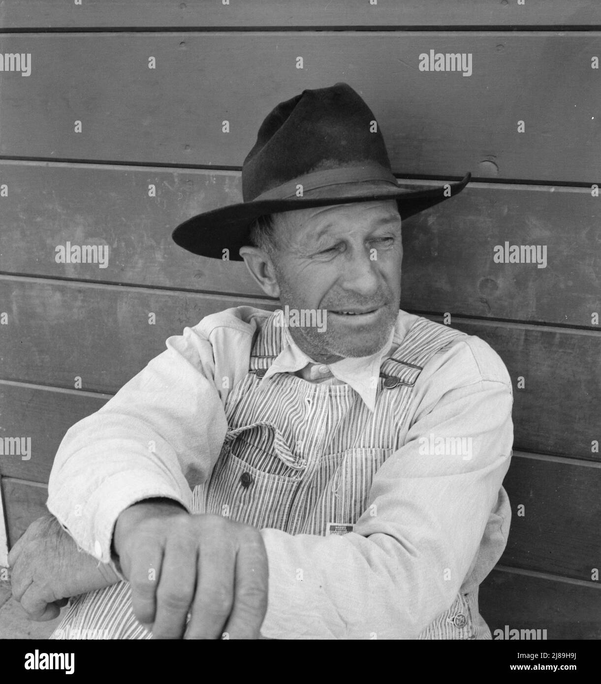 Tulare County, au camp de la Farm Security Administration (FSA) à Farmersville, en Californie. Banque D'Images