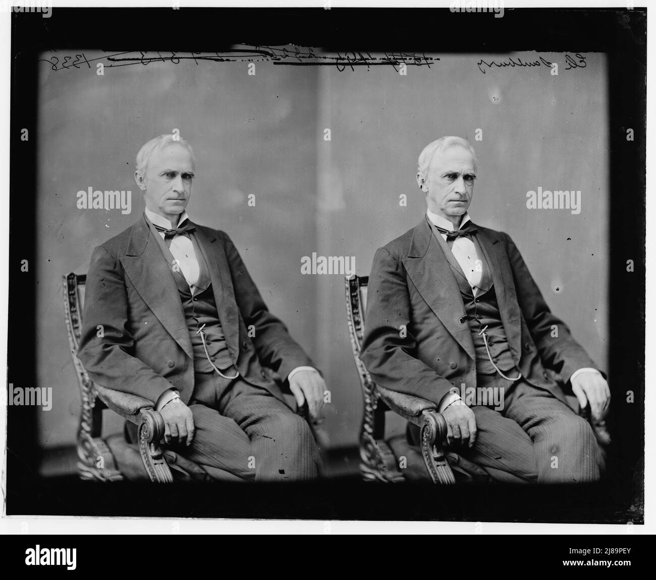 Sénateur Eli Saulsbury, du Delaware, 1865-1880. Saulsbury, l'honorable sénateur Eli du Delaware, entre 1865 et 1880. [Avocat et homme politique : droits civils opposés pour les Afro-Américains]. Banque D'Images