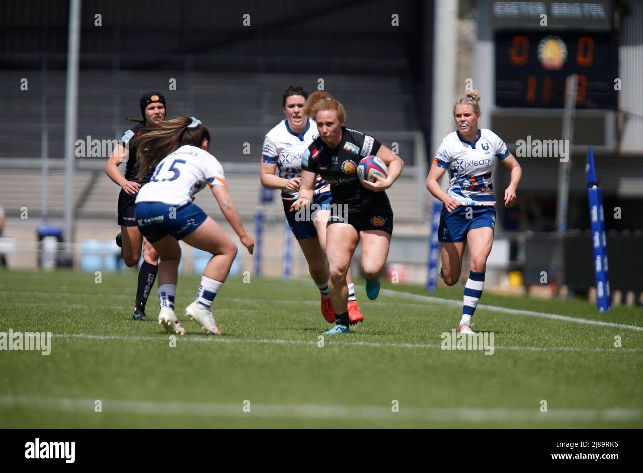 Jennine Detiveaux, chef d'Exeter en action femmes Allianz Premier 15s - Exeter Chiefs Women contre Bristol Bears Women - samedi 14th mai 2022 - Sandy Park - Exeter, samedi 14 mai 2022 - Sandy Park - Exeter - Royaume-Uni crédit photo obligatoire: Martin Edwards crédit: Martin Edwards/Alay Live News Banque D'Images