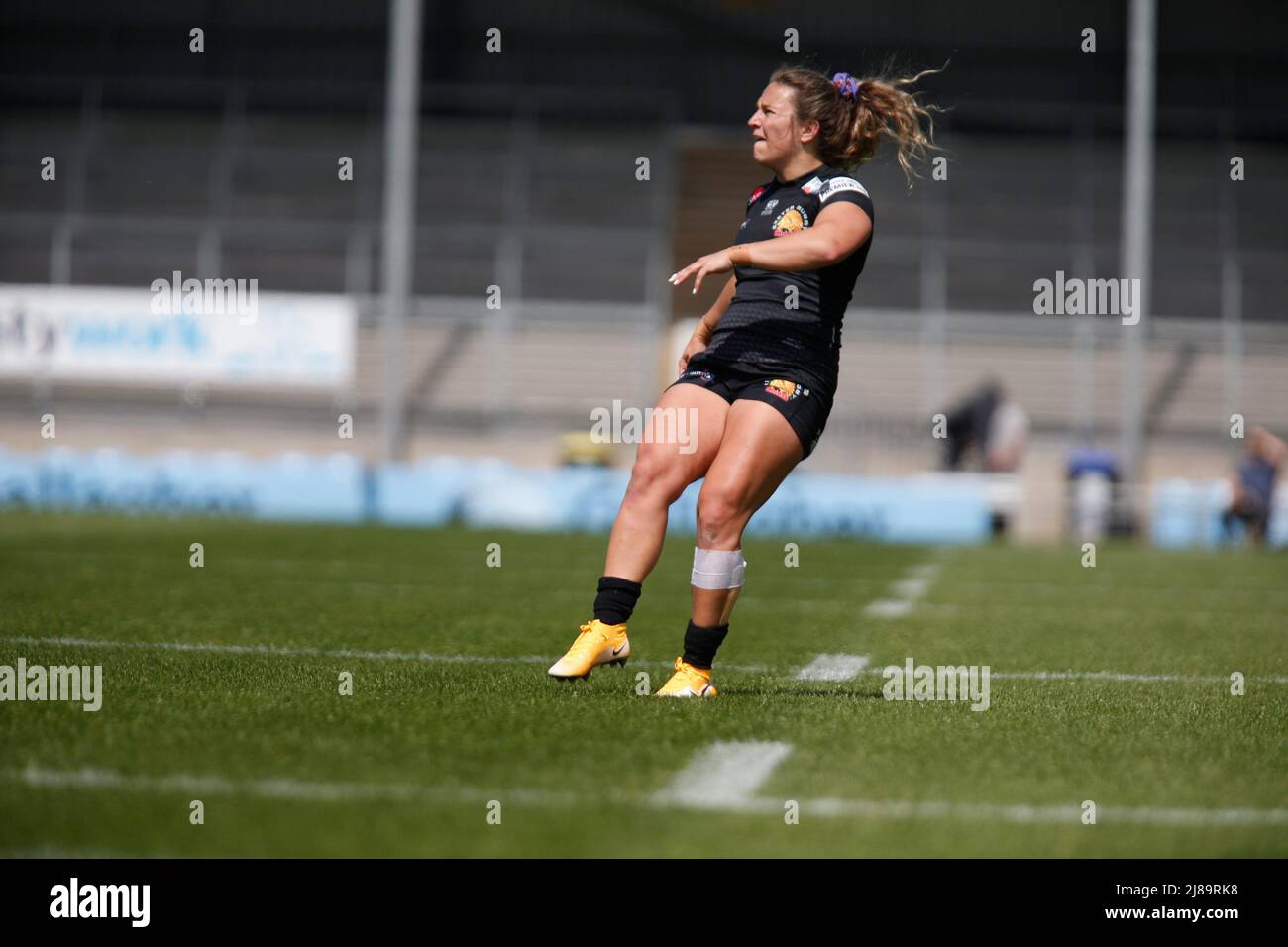 Gabby Cantorna, chef de l'Exeter, s'est fixé l'objectif femmes Allianz Premier 15s - Exeter Chiefs Women contre Bristol Bears Women - samedi 14th mai 2022 - Sandy Park - Exeter, samedi 14 mai 2022 - Sandy Park - Exeter - Royaume-Uni crédit photo obligatoire : Martin Edwards crédit : Martin Edwards/Alay Live News Banque D'Images
