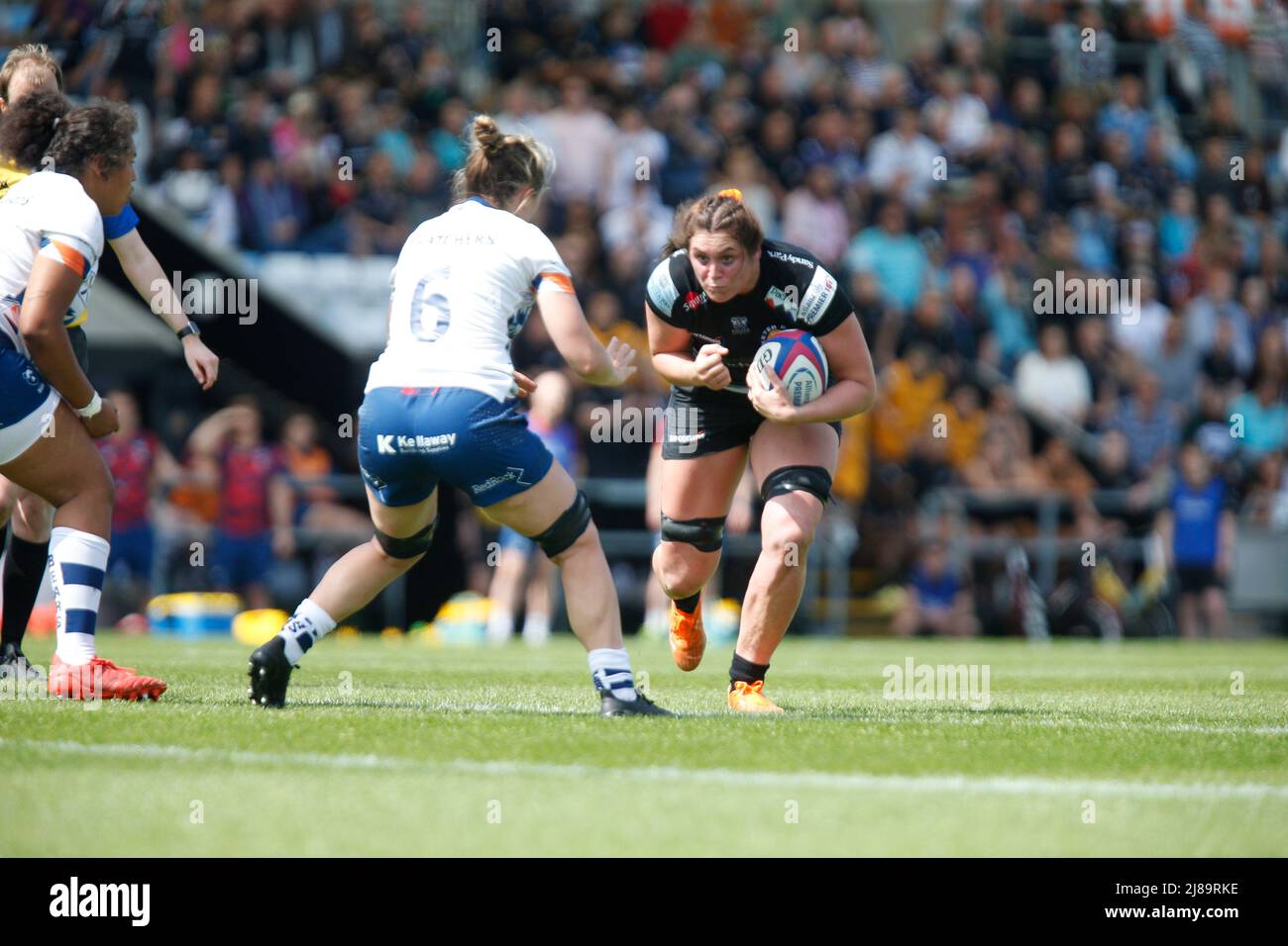 Exeter Chief's Linde van der Velden attaque vers l'avant femmes Allianz Premier 15s - Exeter Chiefs Women contre Bristol Bears Women - Samedi 14th mai 2022 - Sandy Park - Exeter, Samedi 14 mai 2022 - Sandy Park - Exeter - Royaume-Uni crédit photo obligatoire : Martin Edwards crédit : Martin Edwards/Alay Live News Banque D'Images