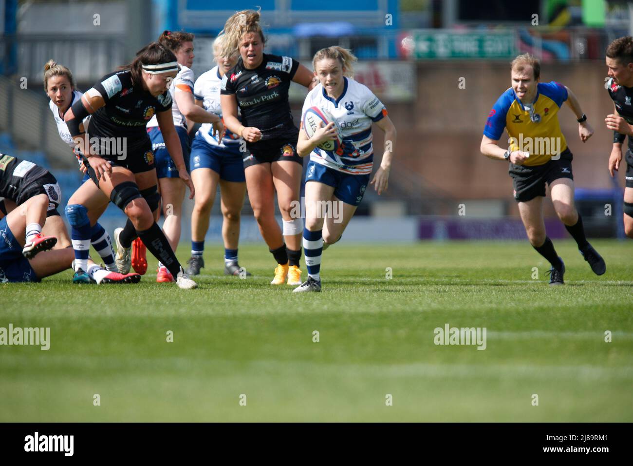 Bristol Bear Lucy Burgess attaque vers l'avant femmes Allianz Premier 15s - Exeter Chiefs Women contre Bristol Bears Women - Samedi 14th mai 2022 - Sandy Park - Exeter, Samedi 14, Mai 2022 - Sandy Park - Exeter - Royaume-Uni crédit photo obligatoire: Martin Edwards crédit: Martin Edwards/Alay Live News Banque D'Images