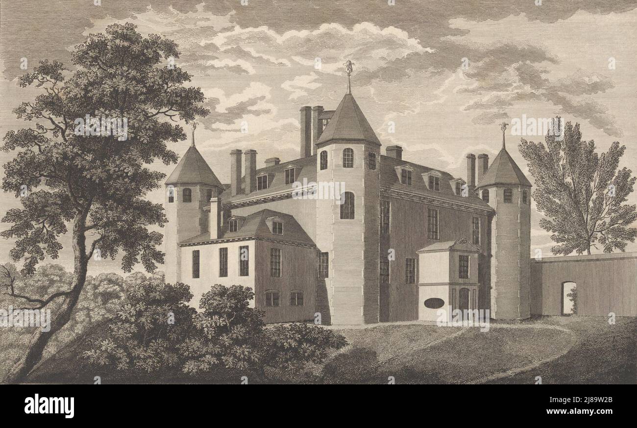 West Wickham court dans le comté de Kent, d'Edward Haasted's, The History and Topographical Survey of the County of Kent, vol. 1-3, 1777-90. Banque D'Images