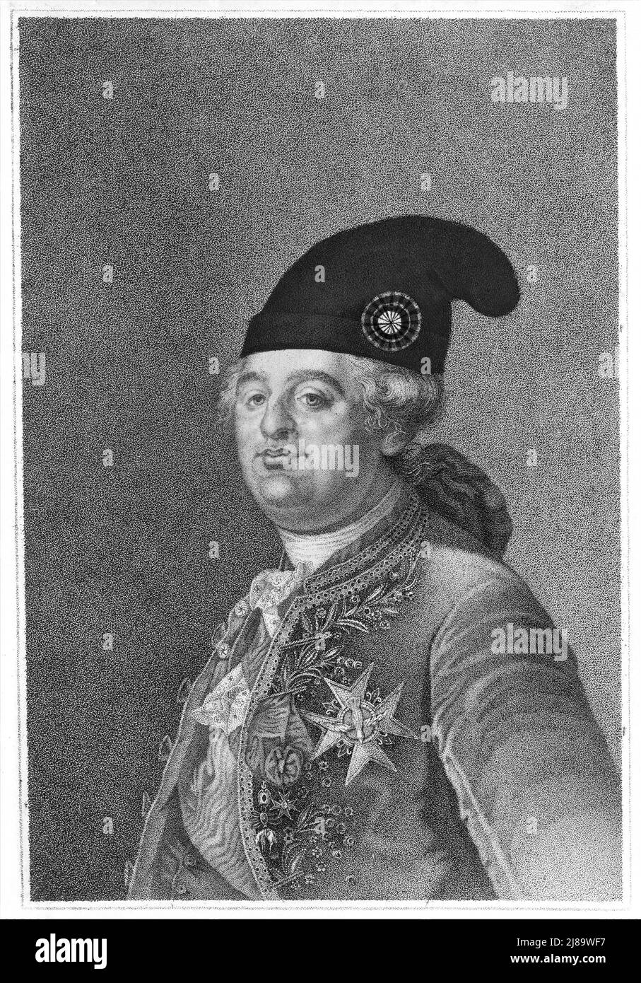 Louis saisissent roi des Français, 18th siècle. Banque D'Images
