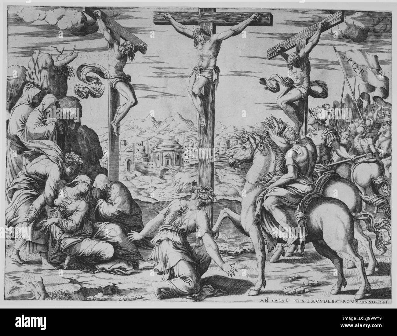 Crucifixion, 1541. Banque D'Images