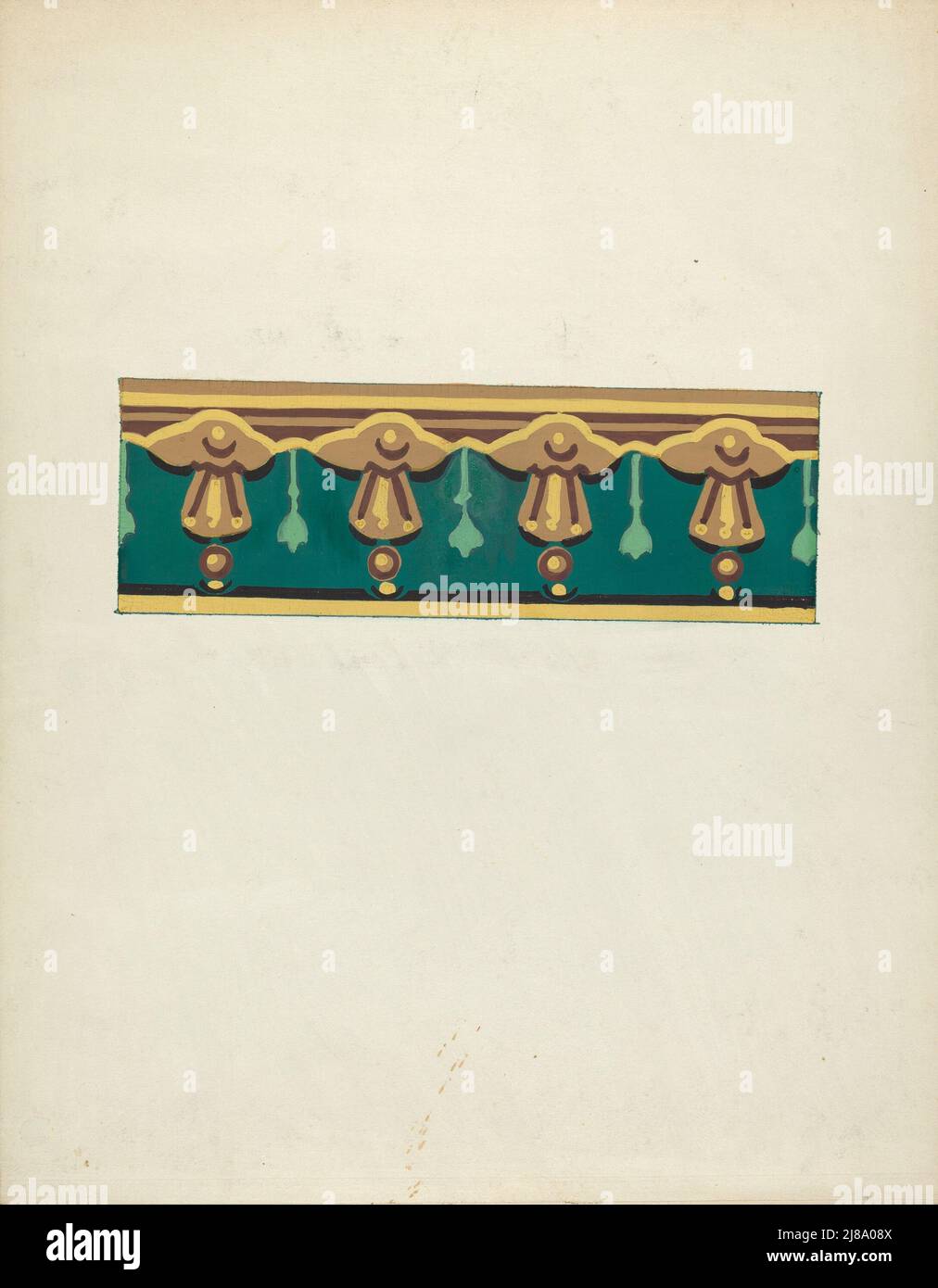 Bordure de papier peint, 1935/1942. Banque D'Images