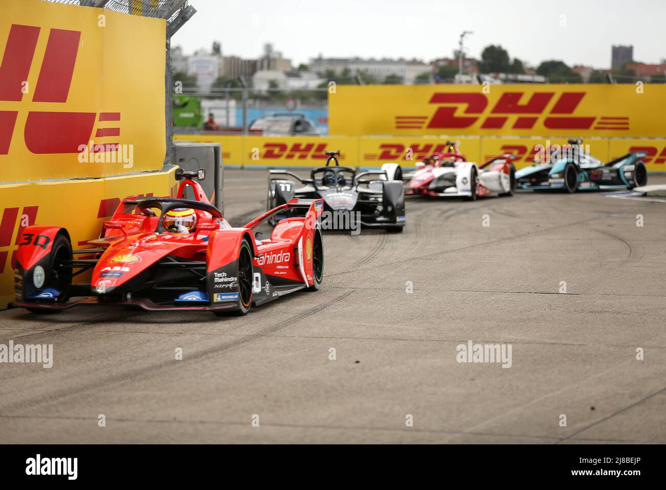 Edoardo Mortara a remporté la première course à Berlin-Tempelhof et a ainsi célébré la quatrième victoire de sa carrière. Jean-Eric Vergne est arrivé deuxième et Stoffel Vandoorne troisième. (Photo de Simone Kuhlmey/Pacific Press/Sipa USA) Banque D'Images