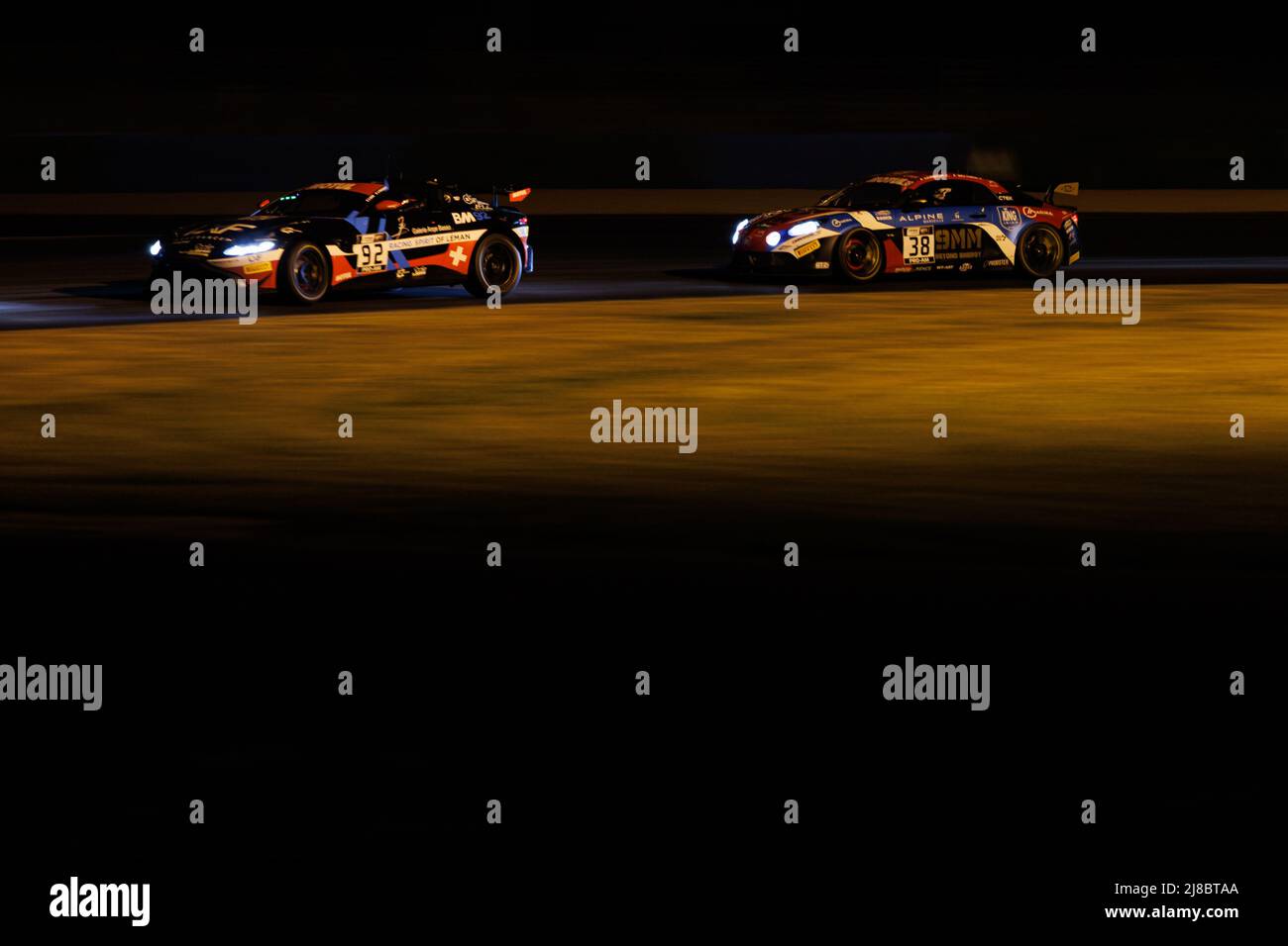 38 BELTOISE Vincent, LEMAITRE Yves, Mirage Racing, Alpine A110 GT4, action lors de la ronde 2nd du Championnat de France FFSA GT 2022, du 13 au 15 mai sur le circuit de Nevers Magny-cours à Magny-cours, France - photo Clément chance / DPPI Banque D'Images