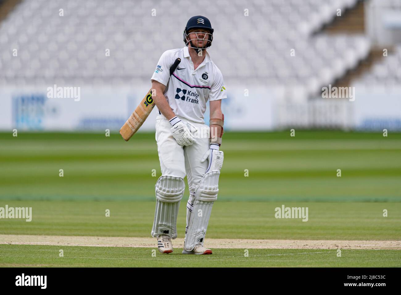 LONDRES, ROYAUME-UNI. 15th mai 2022. Sam Robson de Middlesex pendant le championnat du comté - Middlesex v Notinghamshire au terrain de cricket de Lord's le dimanche 15 mai 2022 à LONDRES, EN ANGLETERRE. Credit: Taka G Wu/Alay Live News Banque D'Images