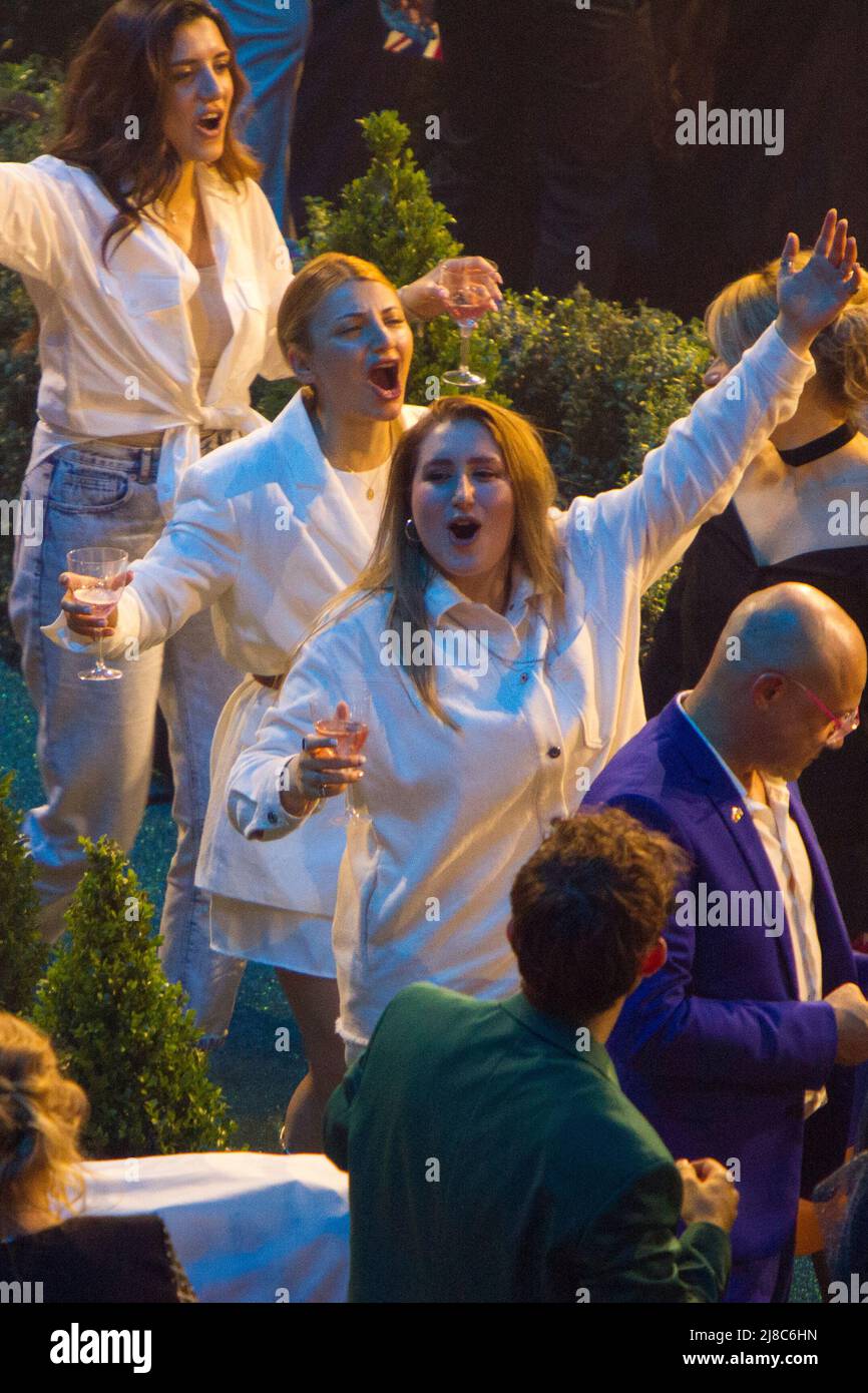 Turin, Italie. 14th mai 2022. La chanteuse arménienne Rosa Linn est en coulisses lors de la Grande finale du Concours Eurovision Song 2022. Credit: Marco Destefanis / Alamy Live News Banque D'Images