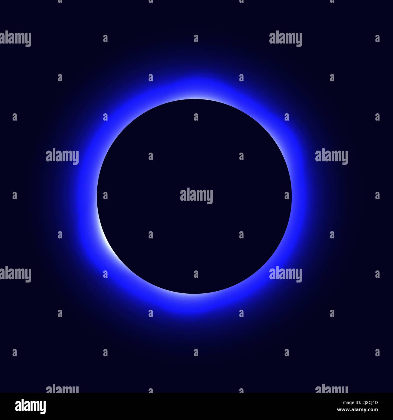 Éclipse du Soleil, cercle avec couronne. Conception vectorielle Illustration de Vecteur