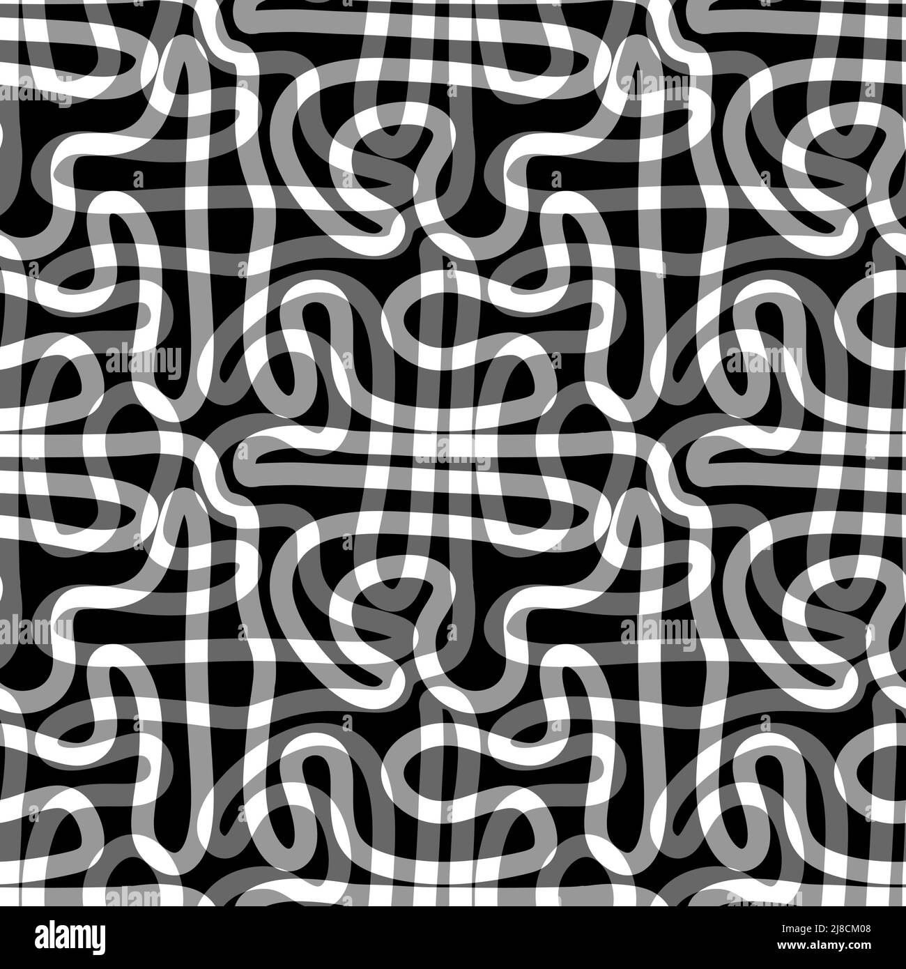 Motif abstrait sans couture pour enfants pour les tissus et l'emballage, les cadeaux, le linge de maison et le papier d'emballage et les passe-temps Banque D'Images