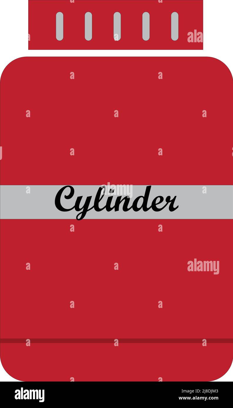 bouteille de gaz, forme de bouteille. sur fond blanc Illustration de Vecteur