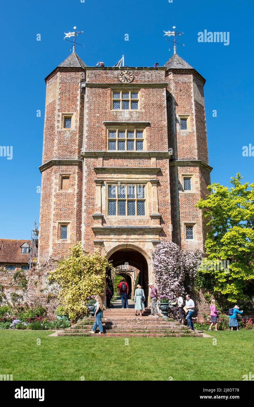 Tour de Sissinghurst, château de Sissinghurst, Kent, Royaume-Uni Banque D'Images
