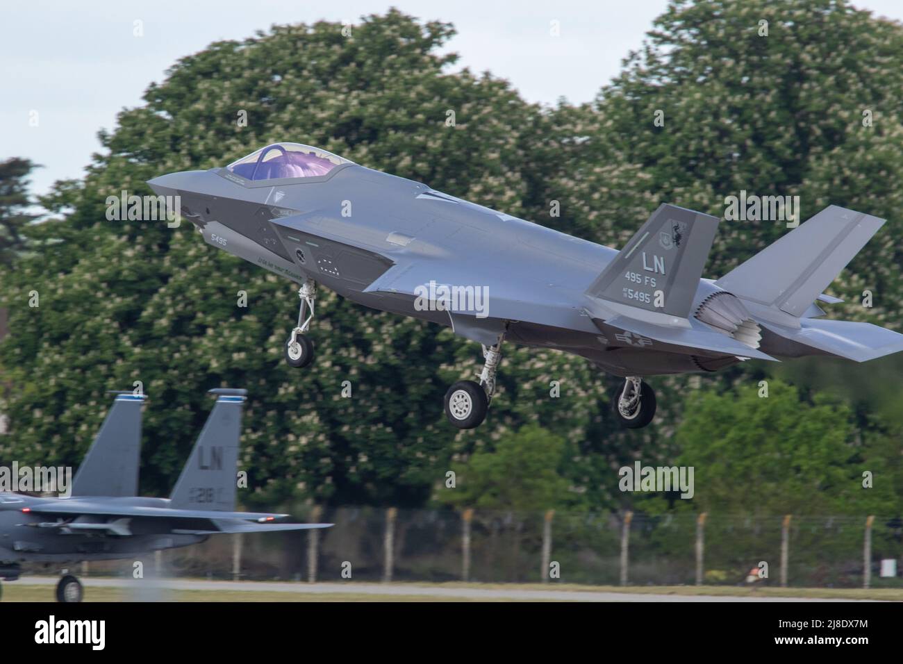 Liockheed Martin F-35A Lightning II à RAF Lakenheath Banque D'Images