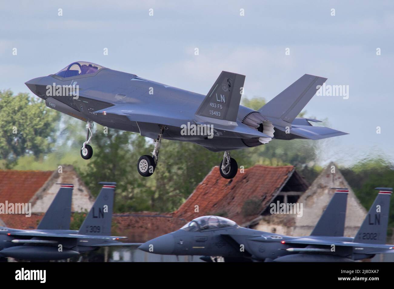 Liockheed Martin F-35A Lightning II à RAF Lakenheath Banque D'Images