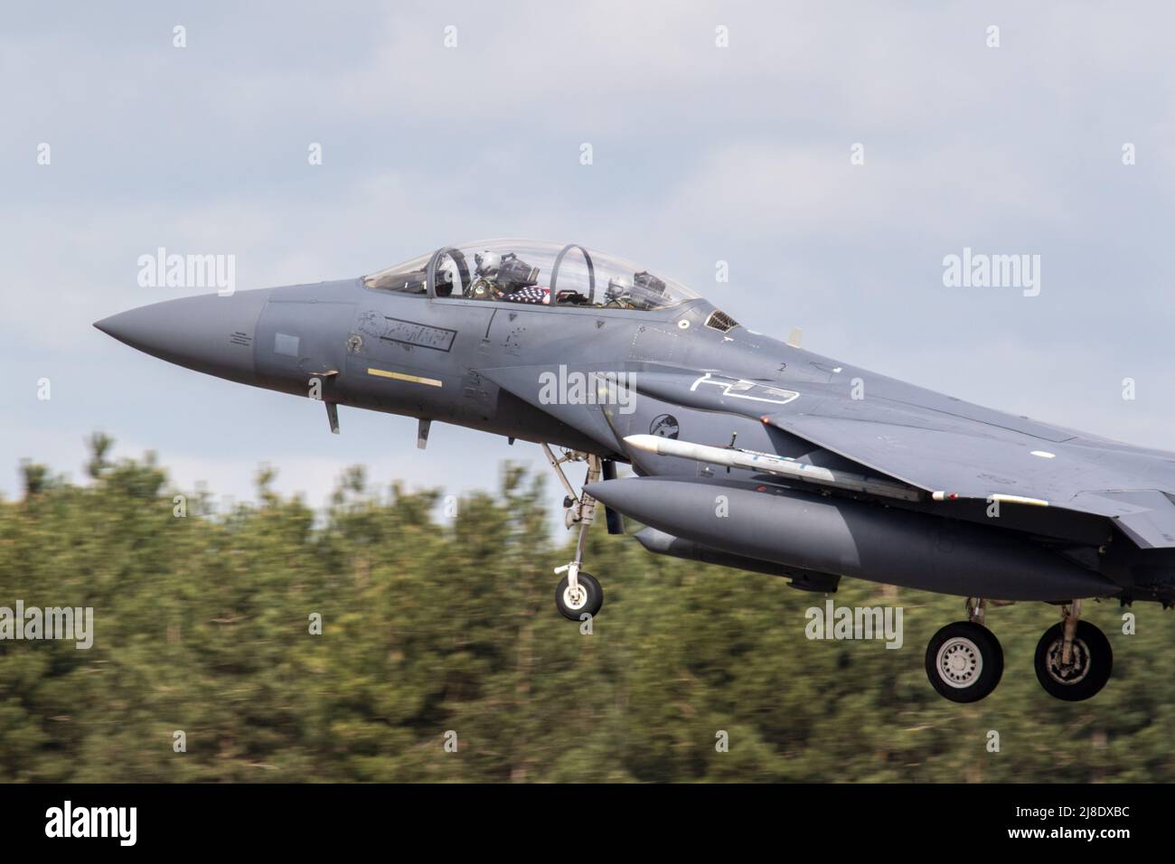 McDonnell Douglas F-15E Strike Eagle à RAF Lakenheath Banque D'Images