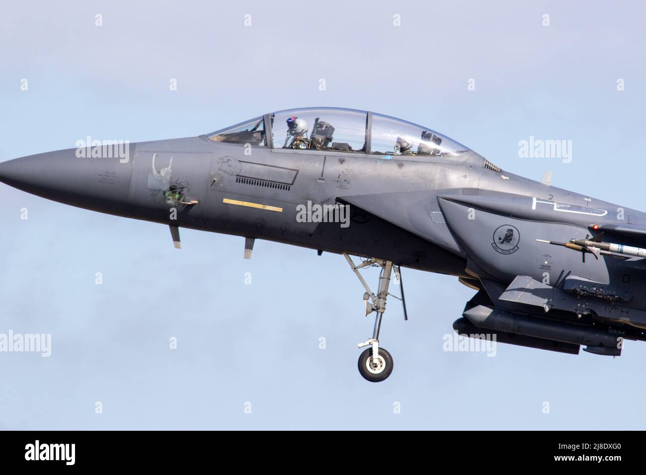 McDonnell Douglas F-15E Strike Eagle à RAF Lakenheath Banque D'Images