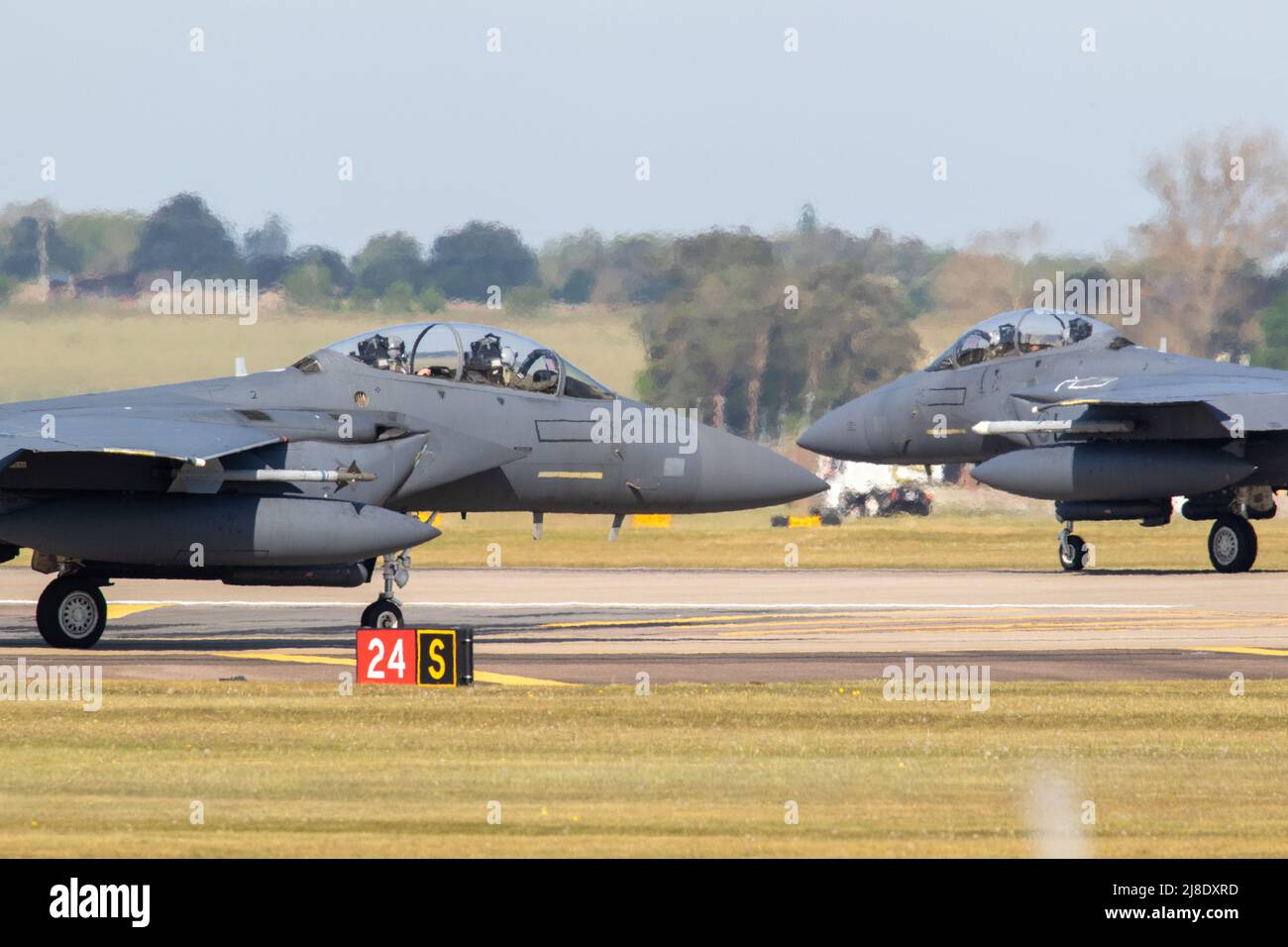 McDonnell Douglas F-15E Strike Eagle à RAF Lakenheath Banque D'Images