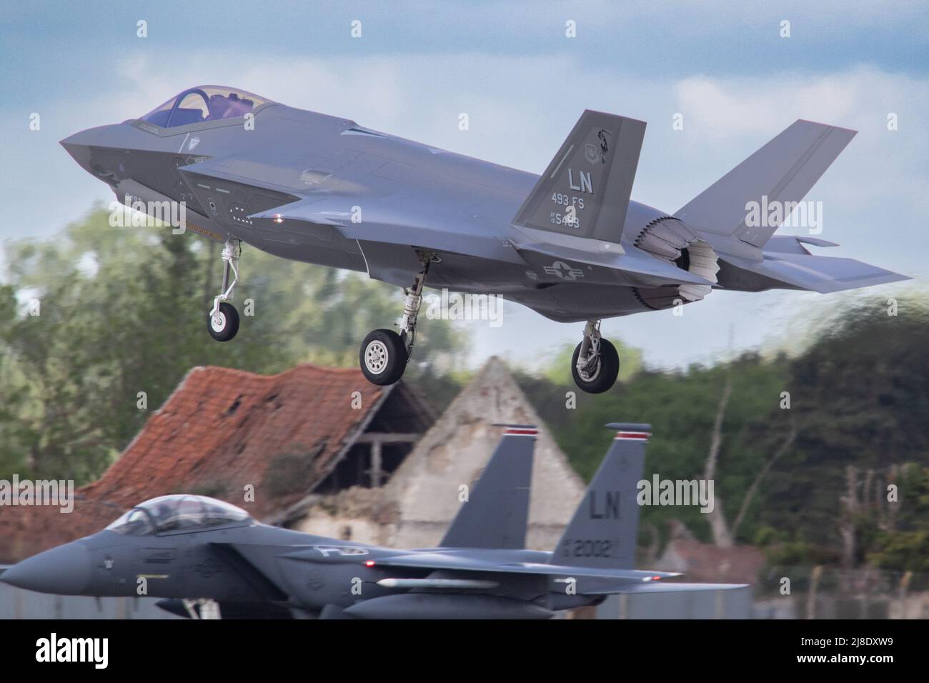 Liockheed Martin F-35A Lightning II à RAF Lakenheath Banque D'Images