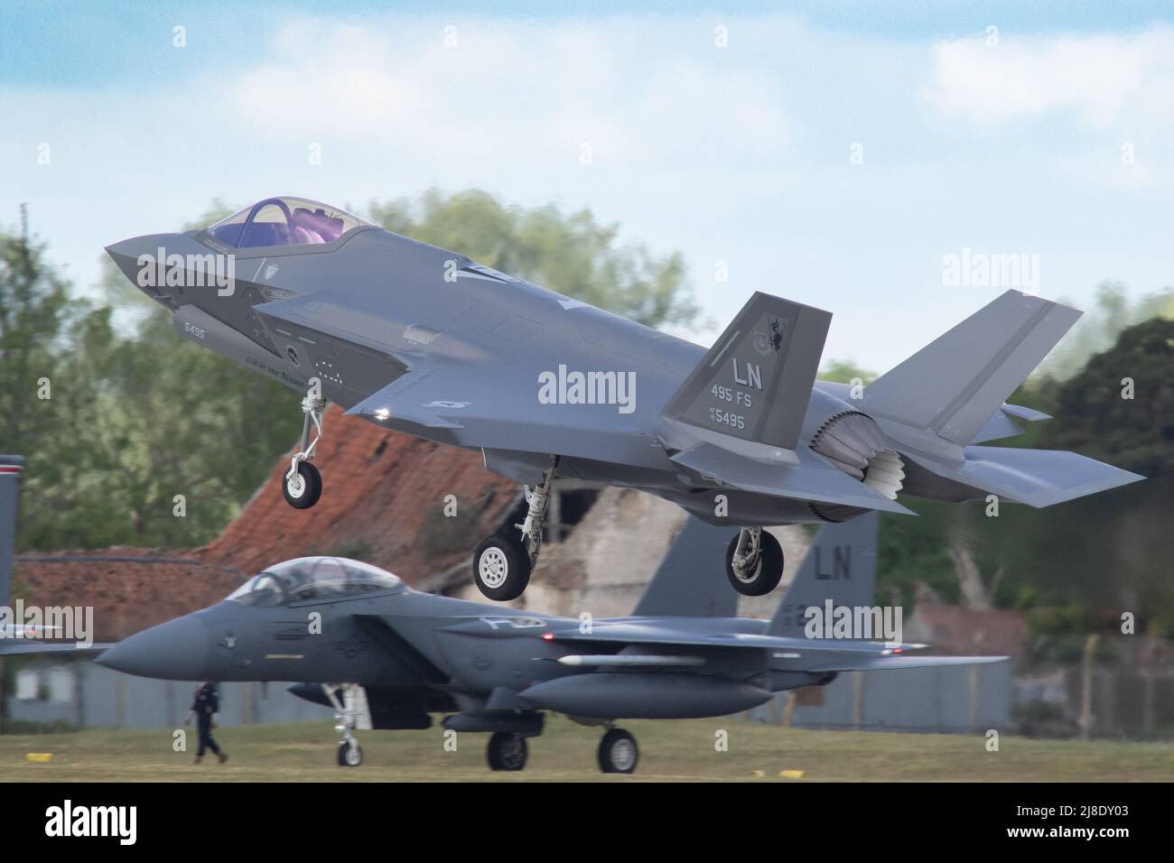 Liockheed Martin F-35A Lightning II à RAF Lakenheath Banque D'Images