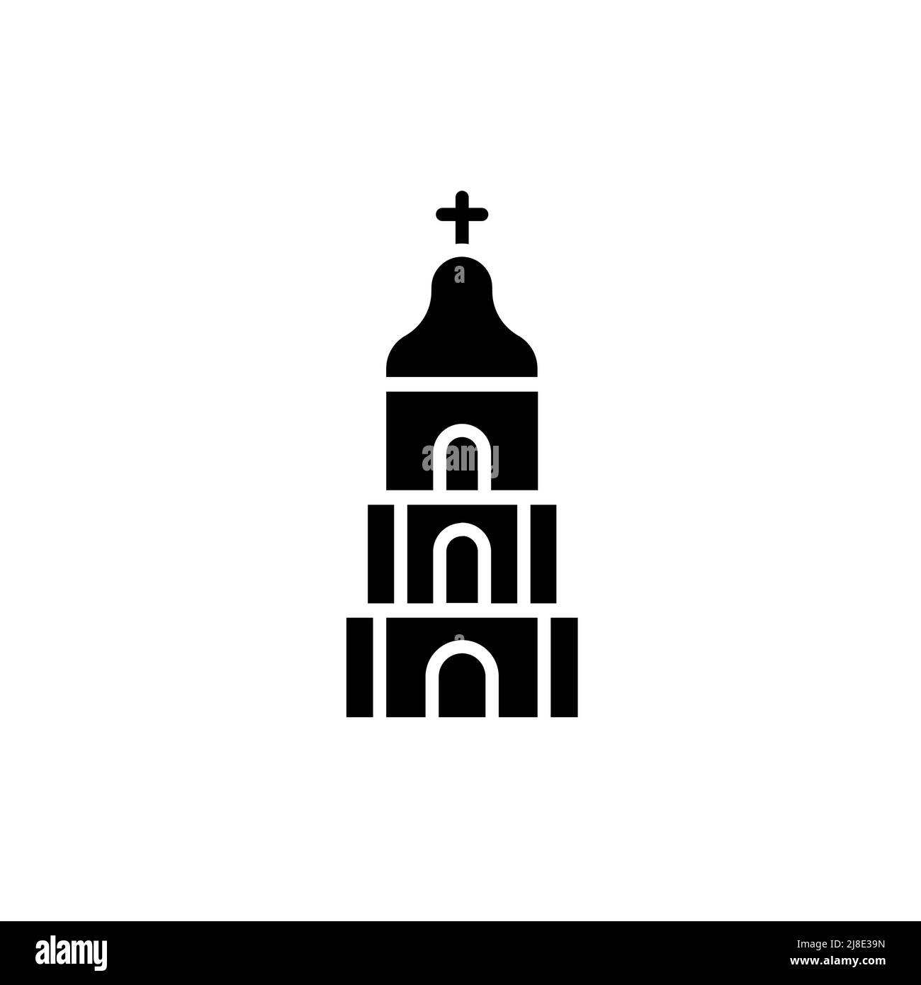 Icône de couleur de ligne Sophia de Kiev. Elément vectoriel isolé. Pictogramme de contour pour la page Web, l'application mobile, la promotion Illustration de Vecteur