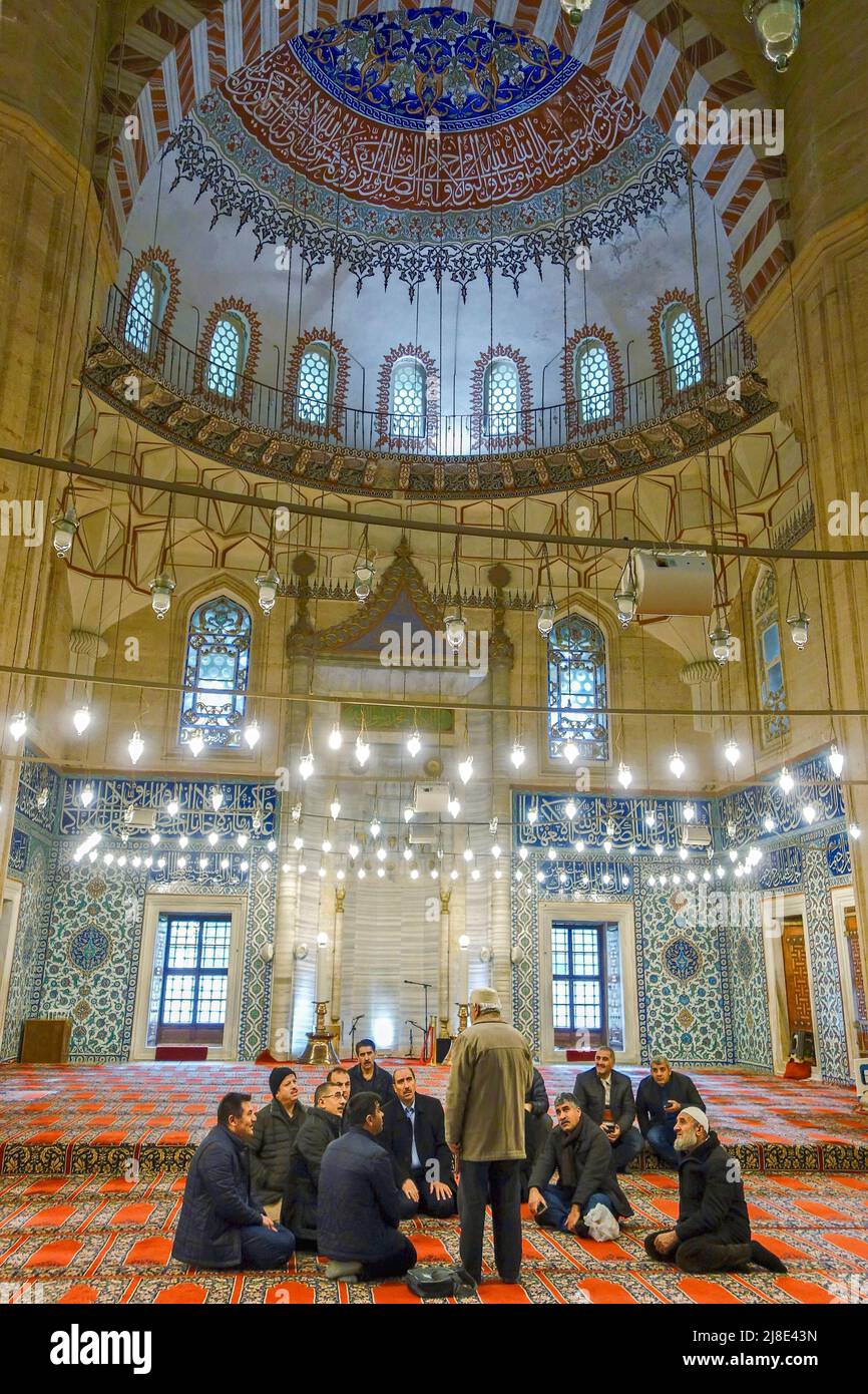 Mosquée Selimiye, Edirne, Turquie. Banque D'Images