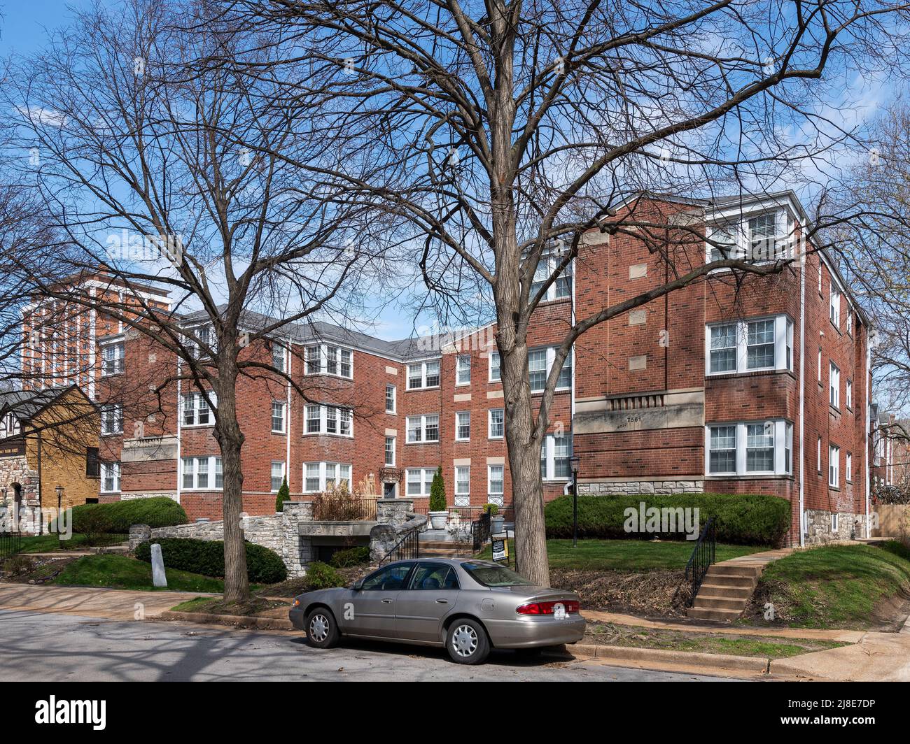 Immeuble résidentiel à logements multiples dans la section Moorlands de Clayton Banque D'Images