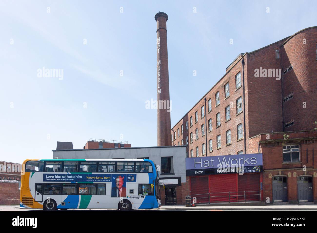 Musée Hat Works, Wellington Mill, Wellington Road, Stockport, Greater Manchester, Angleterre, Royaume-Uni Banque D'Images