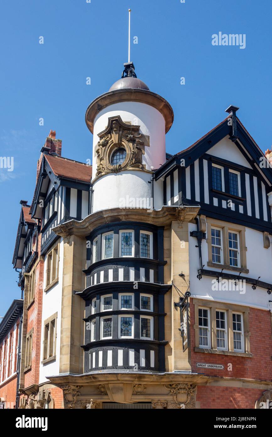 The White Lion Hotel, Great Underbank, Stockport, Greater Manchester, Angleterre, Royaume-Uni Banque D'Images
