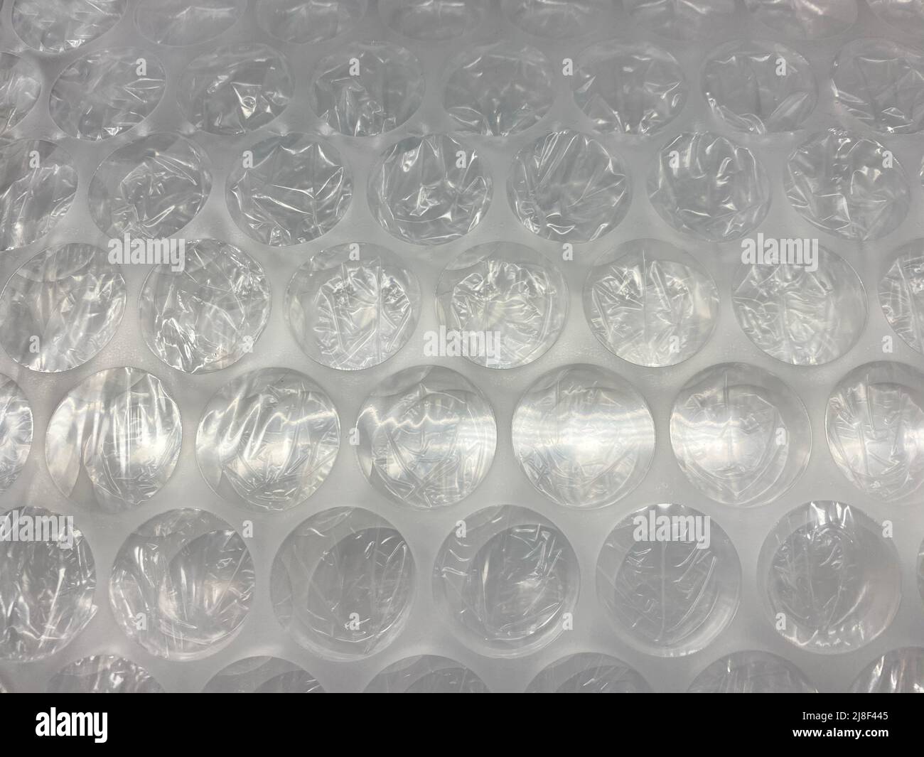 grandes cellules de feuilles d'emballage à bulles en plastique Banque D'Images