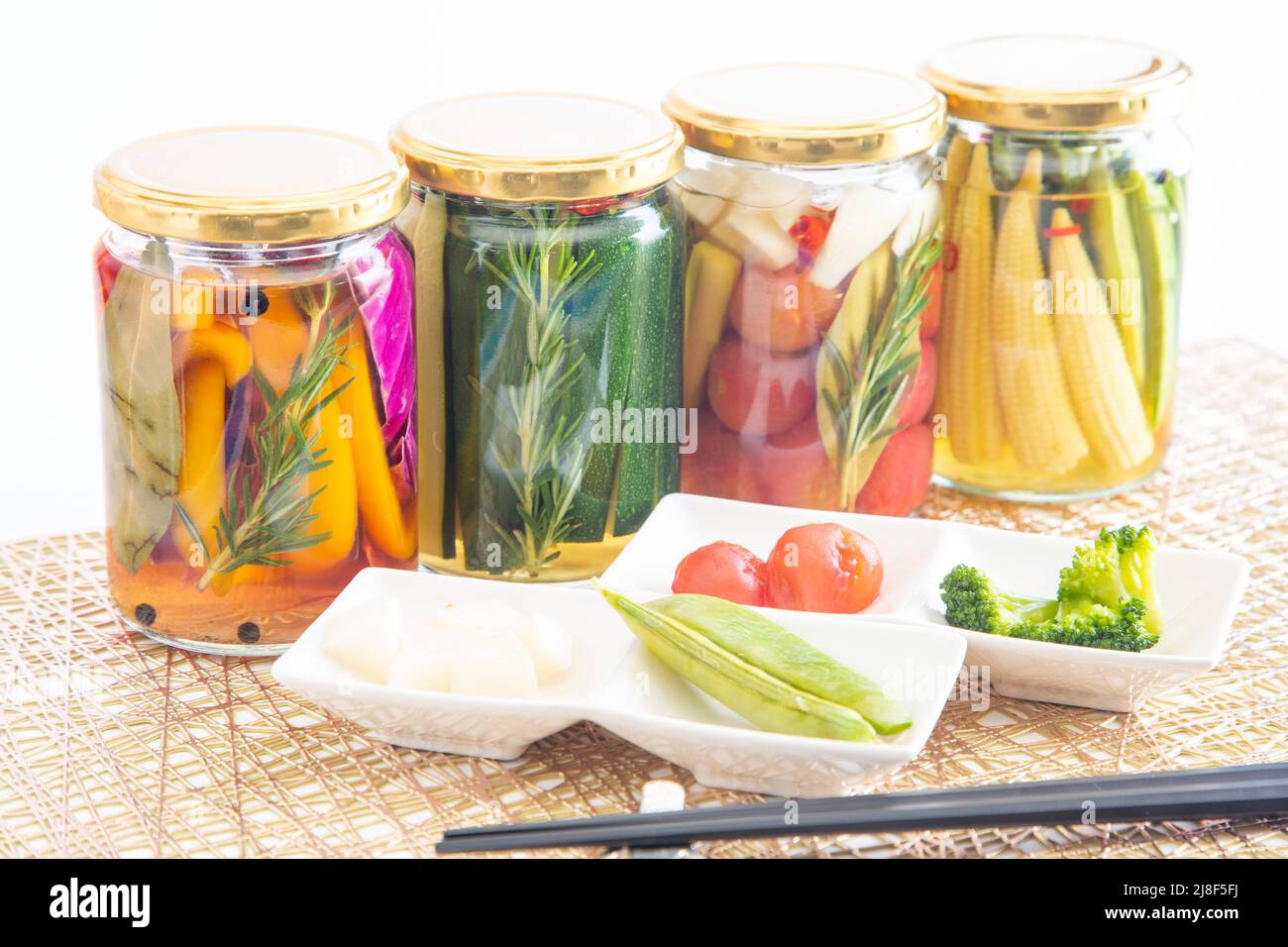 Cornichons à base d'aliments naturels sans additif Banque D'Images