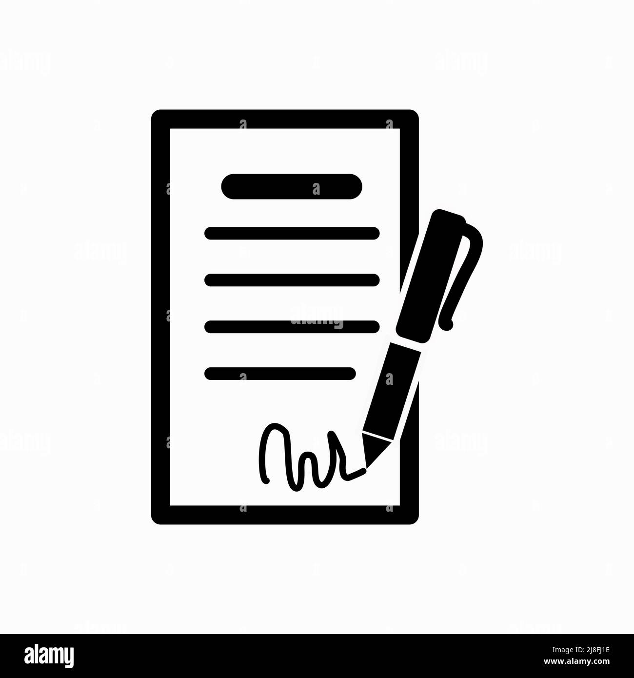 Remarque : icône noire du stylet, illustration du concept, symbole plat vectoriel, signe glyphe. Illustration de Vecteur