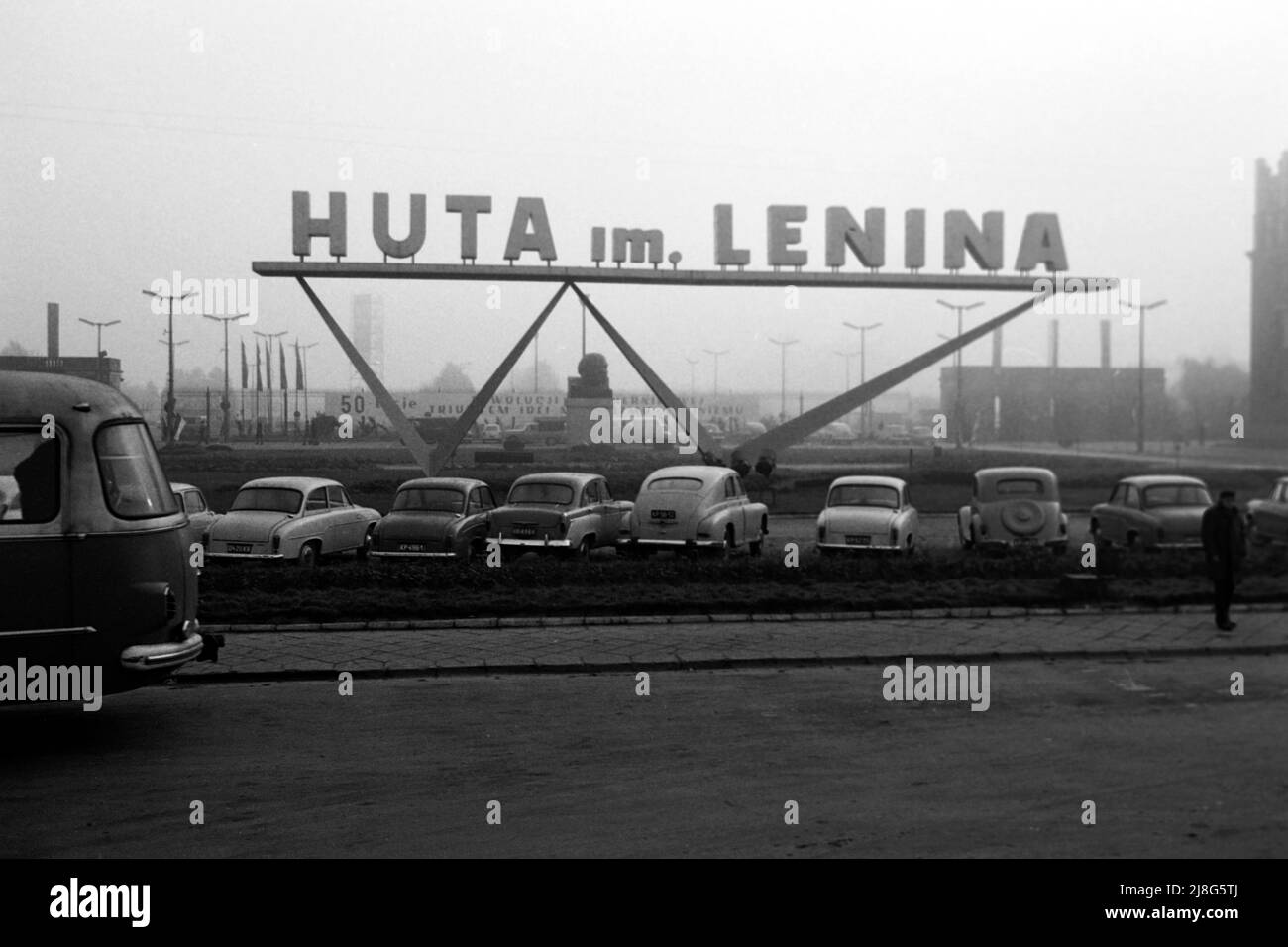 Nowa Huta, Krakau, Woiwodschaft Kleinpolen, 1967. Nowa Huta, Cracovie, Lesse Polonia Vovoidoidoeship, 1967. Banque D'Images